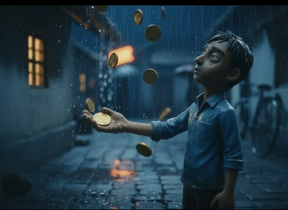 Selling the rain.